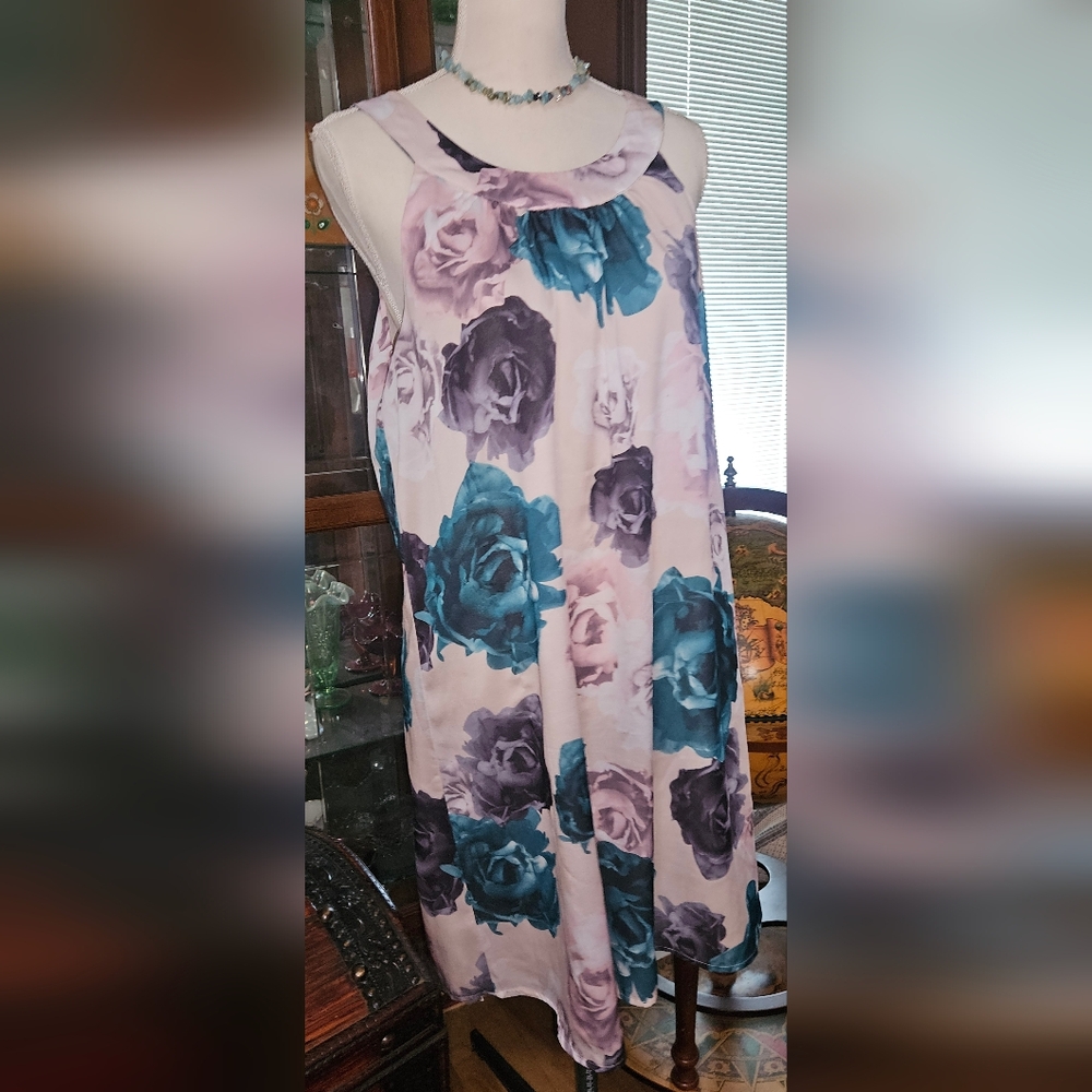 H&M Floral Halter Dress Size 14